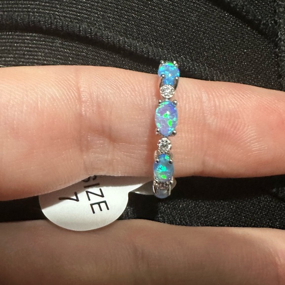 Jewelry - Sterling Silver Blue Opal Ring